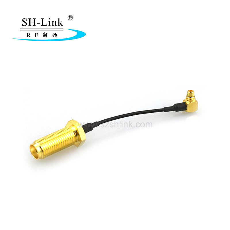 RF coaxial SMA female connector with RG58 cable assembly and MMCX male connector SH-Link.